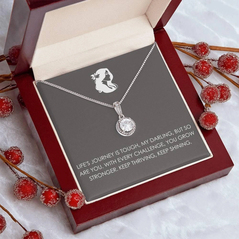 Fásann tú níos láidre Eternal Hope Necklace Is maith le do chroí.